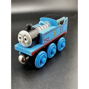 Thomas Wooden Railway Vtg 2003 Train Engine Blue Loose Learning Curve Limited Ed